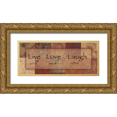 . Gold Ornate Wood Framed Art Print with Double Matting by Haynes, Smith