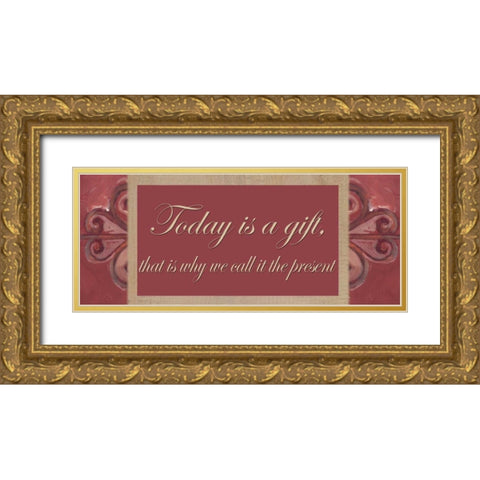 . Gold Ornate Wood Framed Art Print with Double Matting by Haynes, Smith