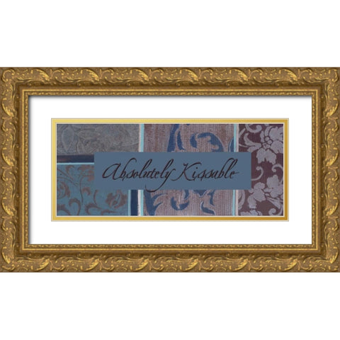 . Gold Ornate Wood Framed Art Print with Double Matting by Haynes, Smith