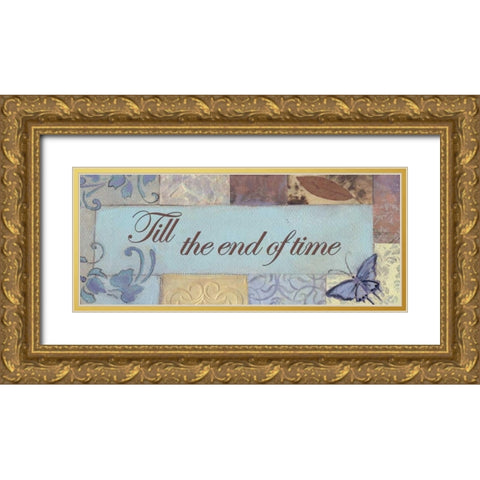 . Gold Ornate Wood Framed Art Print with Double Matting by Haynes, Smith
