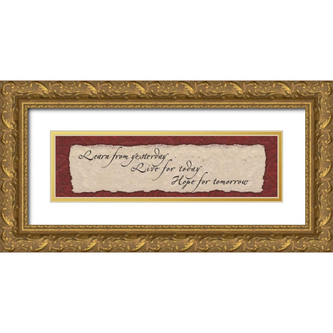 . Gold Ornate Wood Framed Art Print with Double Matting by Haynes, Smith