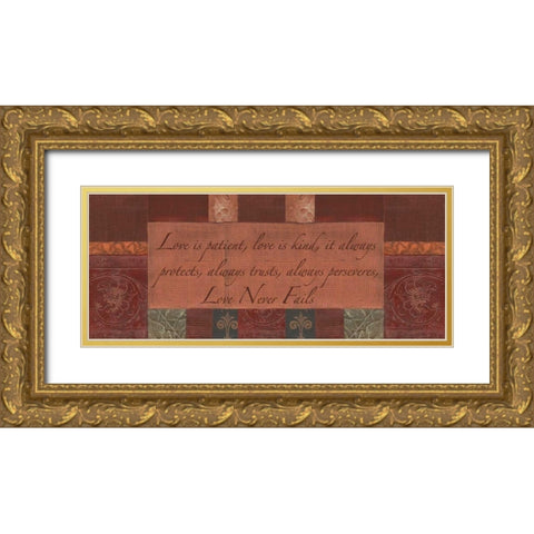 . Gold Ornate Wood Framed Art Print with Double Matting by Haynes, Smith