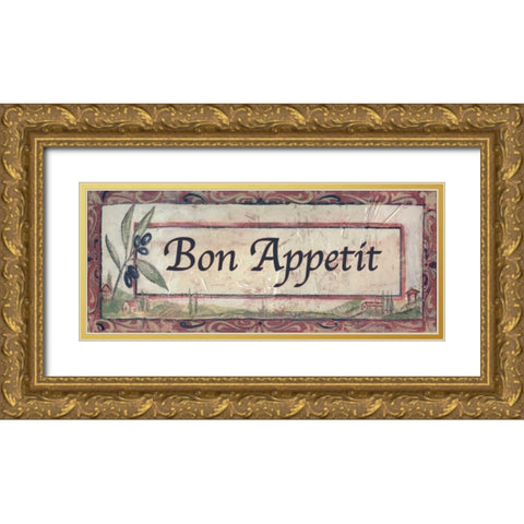. Gold Ornate Wood Framed Art Print with Double Matting by Haynes, Smith