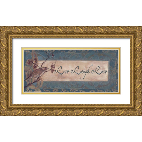 . Gold Ornate Wood Framed Art Print with Double Matting by Haynes, Smith