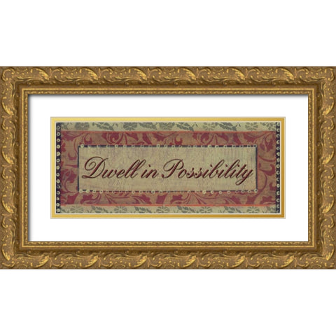 . Gold Ornate Wood Framed Art Print with Double Matting by Haynes, Smith