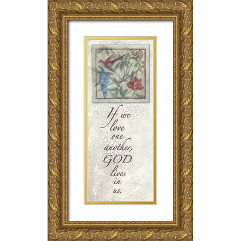 . Gold Ornate Wood Framed Art Print with Double Matting by Haynes, Smith