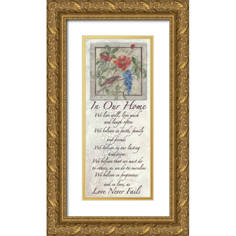 . Gold Ornate Wood Framed Art Print with Double Matting by Haynes, Smith