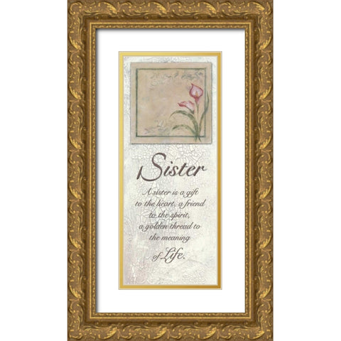 . Gold Ornate Wood Framed Art Print with Double Matting by Haynes, Smith