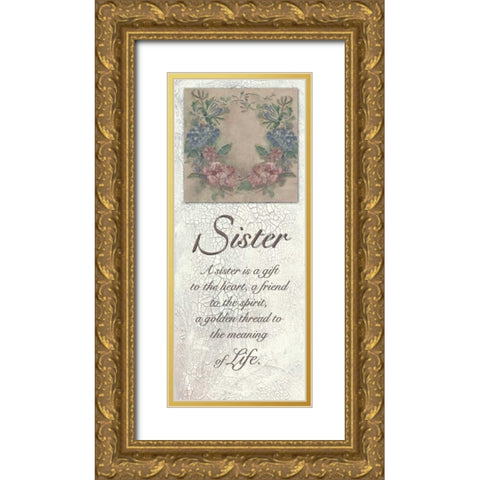 . Gold Ornate Wood Framed Art Print with Double Matting by Haynes, Smith