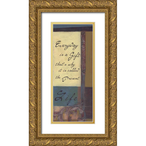 . Gold Ornate Wood Framed Art Print with Double Matting by Haynes, Smith