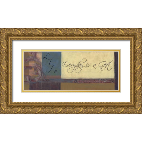 . Gold Ornate Wood Framed Art Print with Double Matting by Haynes, Smith
