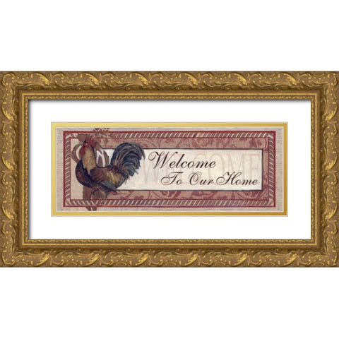 . Gold Ornate Wood Framed Art Print with Double Matting by Haynes, Smith