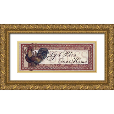 . Gold Ornate Wood Framed Art Print with Double Matting by Haynes, Smith