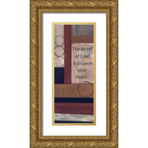 . Gold Ornate Wood Framed Art Print with Double Matting by Haynes, Smith