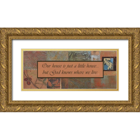 . Gold Ornate Wood Framed Art Print with Double Matting by Haynes, Smith