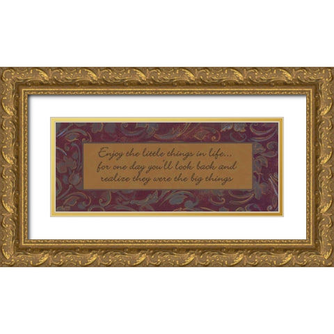 . Gold Ornate Wood Framed Art Print with Double Matting by Haynes, Smith