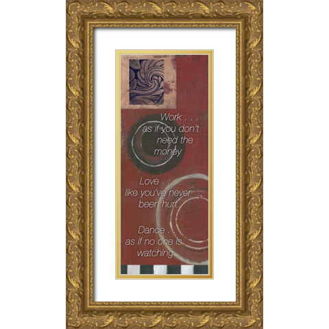 . Gold Ornate Wood Framed Art Print with Double Matting by Haynes, Smith