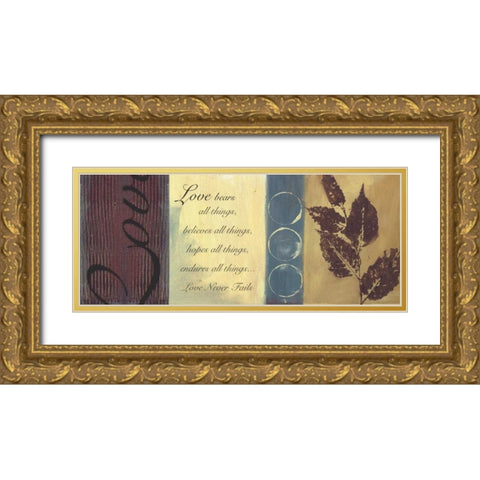 . Gold Ornate Wood Framed Art Print with Double Matting by Haynes, Smith