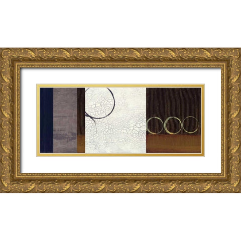 . Gold Ornate Wood Framed Art Print with Double Matting by Haynes, Smith