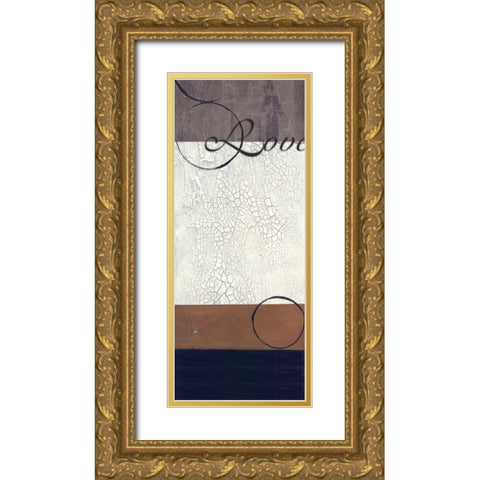 . Gold Ornate Wood Framed Art Print with Double Matting by Haynes, Smith