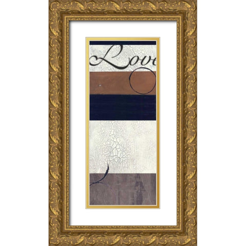 . Gold Ornate Wood Framed Art Print with Double Matting by Haynes, Smith