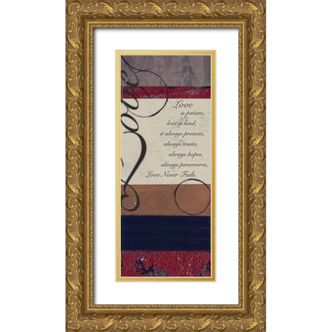. Gold Ornate Wood Framed Art Print with Double Matting by Haynes, Smith