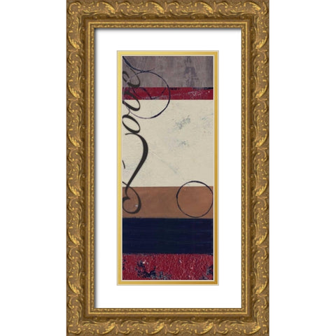 . Gold Ornate Wood Framed Art Print with Double Matting by Haynes, Smith