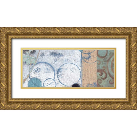 . Gold Ornate Wood Framed Art Print with Double Matting by Haynes, Smith