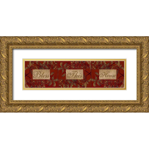 . Gold Ornate Wood Framed Art Print with Double Matting by Haynes, Smith