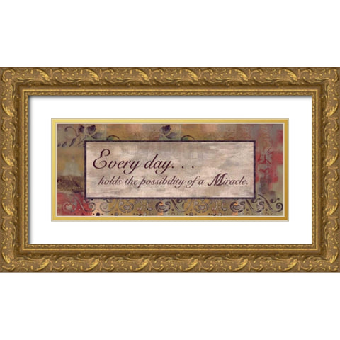 . Gold Ornate Wood Framed Art Print with Double Matting by Haynes, Smith