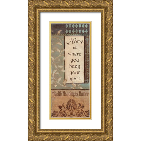 . Gold Ornate Wood Framed Art Print with Double Matting by Haynes, Smith