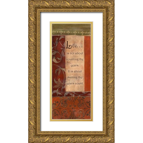 . Gold Ornate Wood Framed Art Print with Double Matting by Haynes, Smith