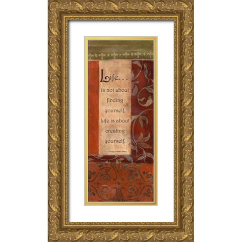 . Gold Ornate Wood Framed Art Print with Double Matting by Haynes, Smith