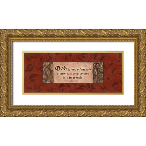 . Gold Ornate Wood Framed Art Print with Double Matting by Haynes, Smith