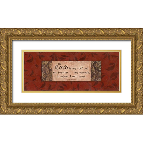. Gold Ornate Wood Framed Art Print with Double Matting by Haynes, Smith