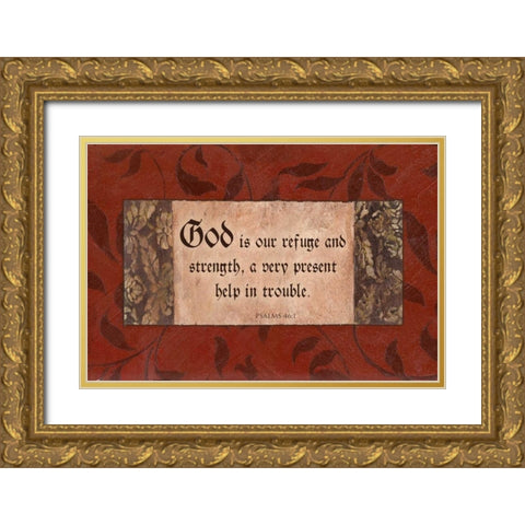 . Gold Ornate Wood Framed Art Print with Double Matting by Haynes, Smith