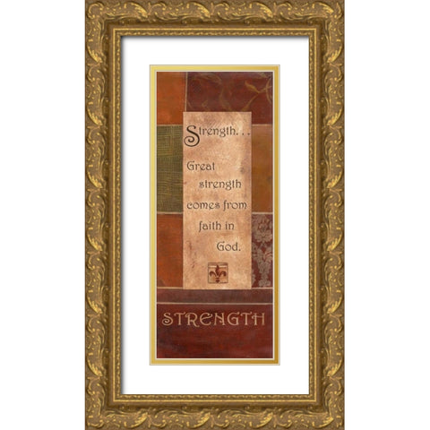 . Gold Ornate Wood Framed Art Print with Double Matting by Haynes, Smith