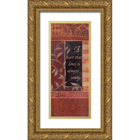 . Gold Ornate Wood Framed Art Print with Double Matting by Haynes, Smith