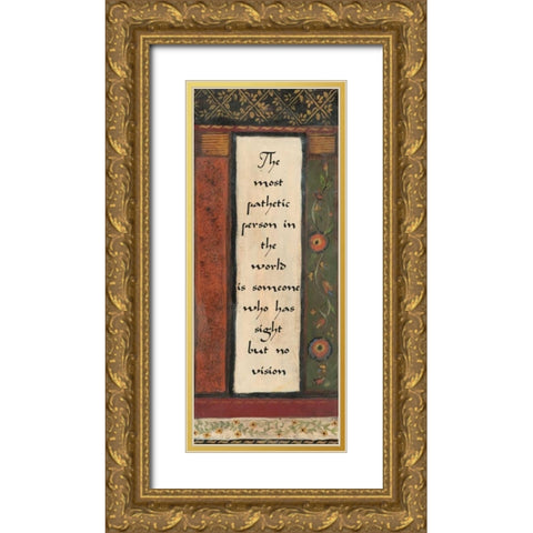 . Gold Ornate Wood Framed Art Print with Double Matting by Haynes, Smith