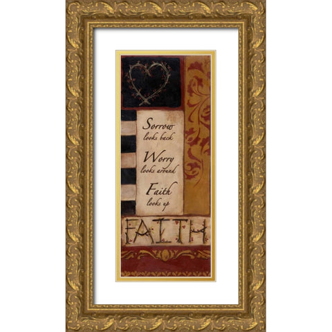 . Gold Ornate Wood Framed Art Print with Double Matting by Haynes, Smith