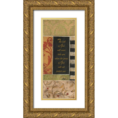. Gold Ornate Wood Framed Art Print with Double Matting by Haynes, Smith
