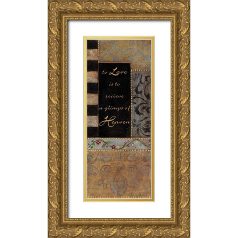 . Gold Ornate Wood Framed Art Print with Double Matting by Haynes, Smith