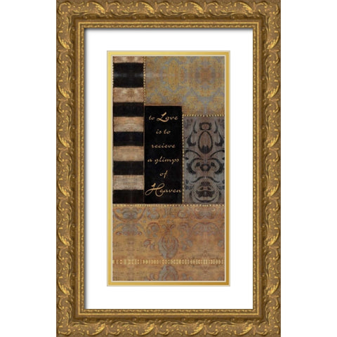 . Gold Ornate Wood Framed Art Print with Double Matting by Haynes, Smith