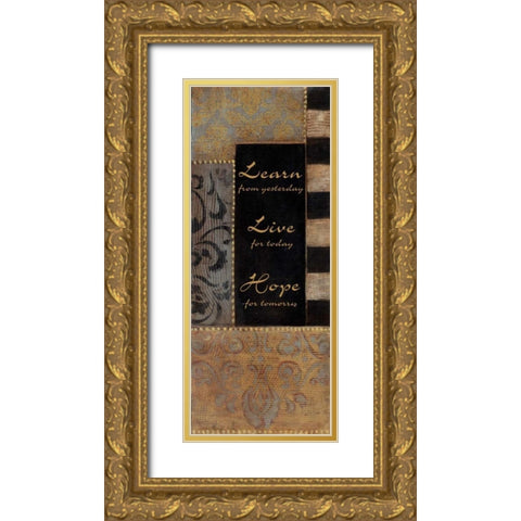 . Gold Ornate Wood Framed Art Print with Double Matting by Haynes, Smith