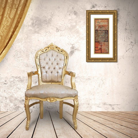 . Gold Ornate Wood Framed Art Print with Double Matting by Haynes, Smith
