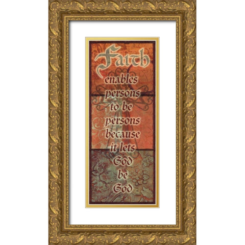 . Gold Ornate Wood Framed Art Print with Double Matting by Haynes, Smith