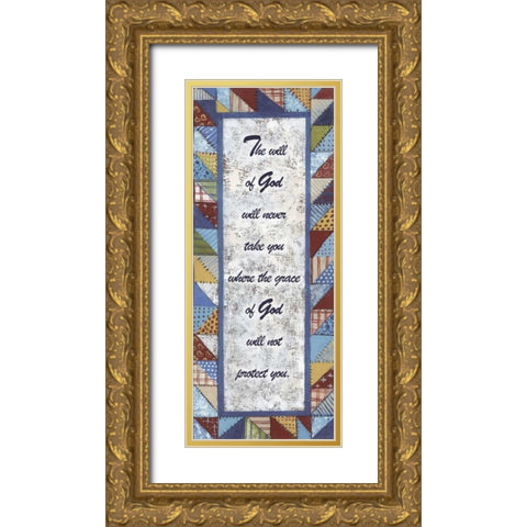 . Gold Ornate Wood Framed Art Print with Double Matting by Haynes, Smith