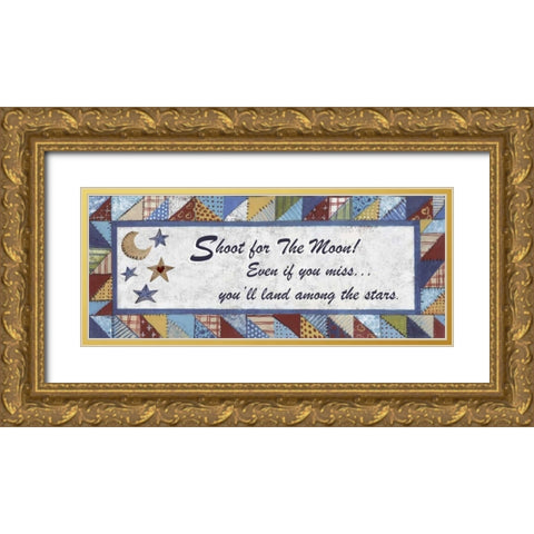 . Gold Ornate Wood Framed Art Print with Double Matting by Haynes, Smith