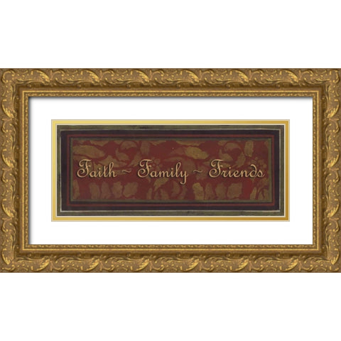 . Gold Ornate Wood Framed Art Print with Double Matting by Haynes, Smith