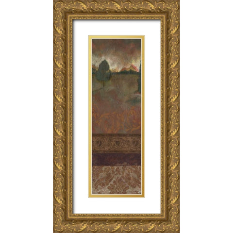 . Gold Ornate Wood Framed Art Print with Double Matting by Haynes, Smith